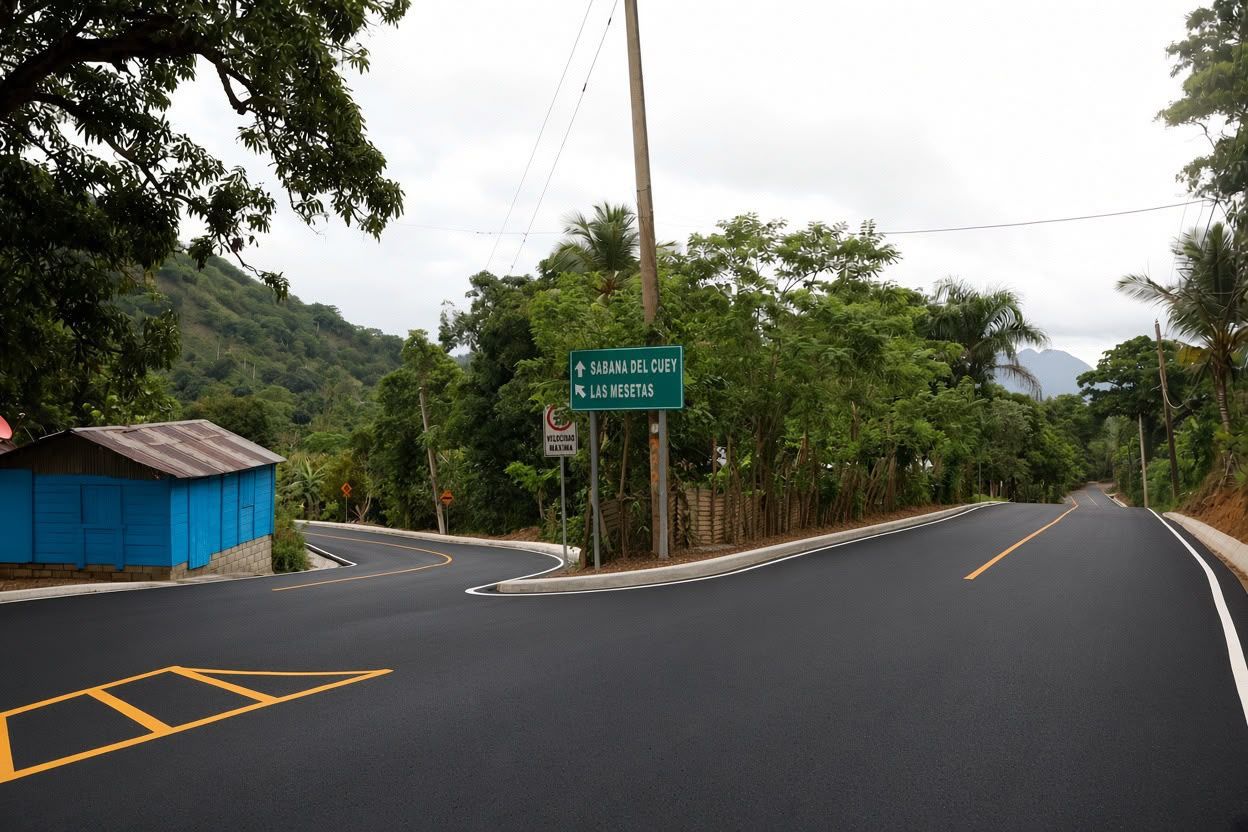 Raquel Peña inaugura la carretera Las Mesetas, de 7.20 kilómetros, en El Seibo